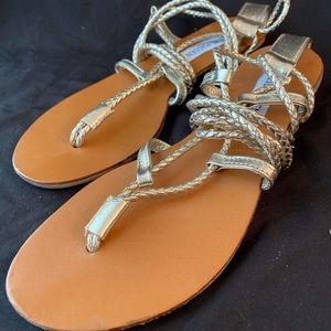 Steve Madden gold gladiator sandals